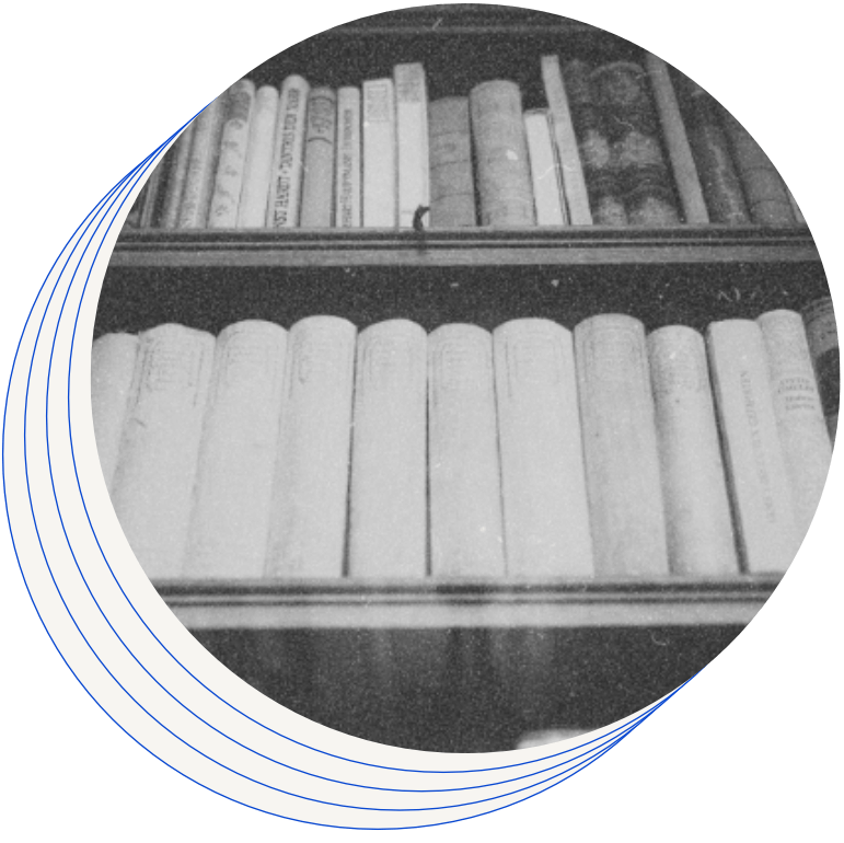 circulos azules libros