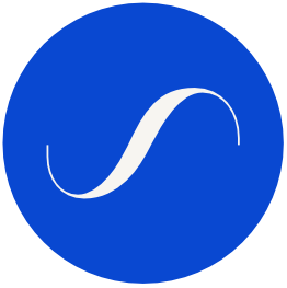 letra s circulo azul