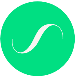 letra s circulo verde