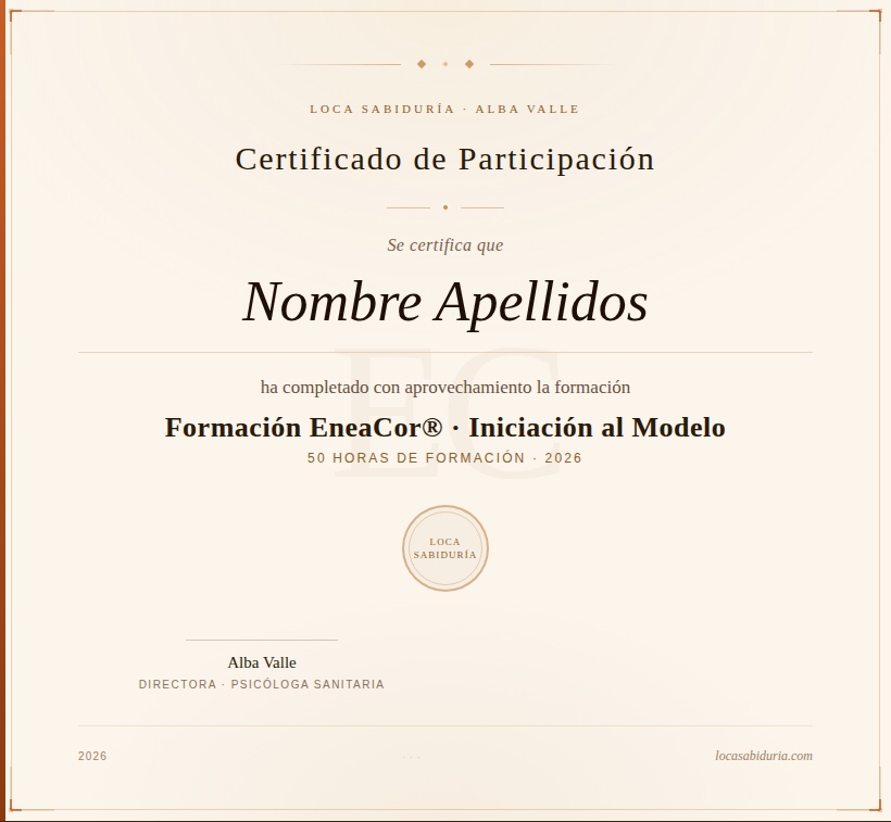 certificado enea cor